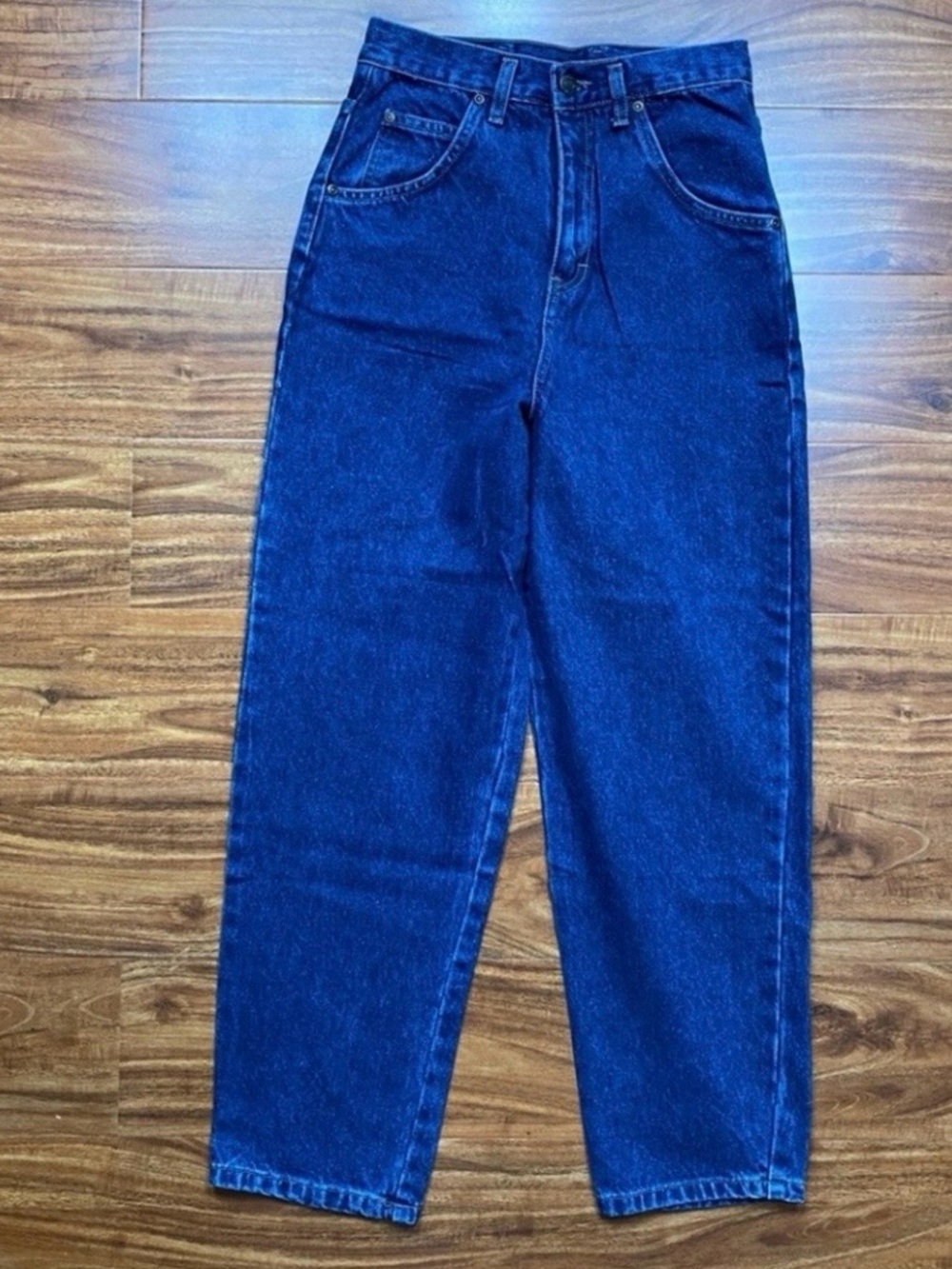Vintage 90's Great Lands Girls Cotton High Waist Relaxed Taper Mom Jeans Size 14